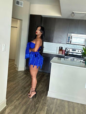 Royal Blue Short Set