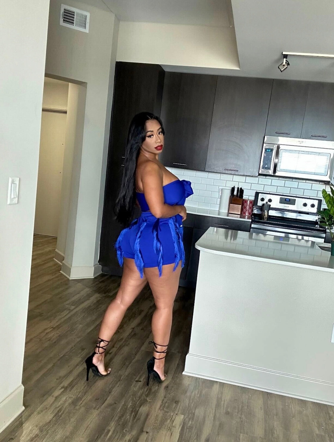 Royal Blue Short Set