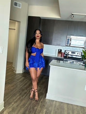 Royal Blue Short Set